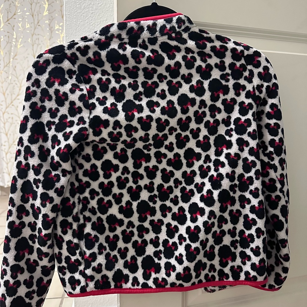 Girl’s Red & Black Minnie Mouse Print Jacket